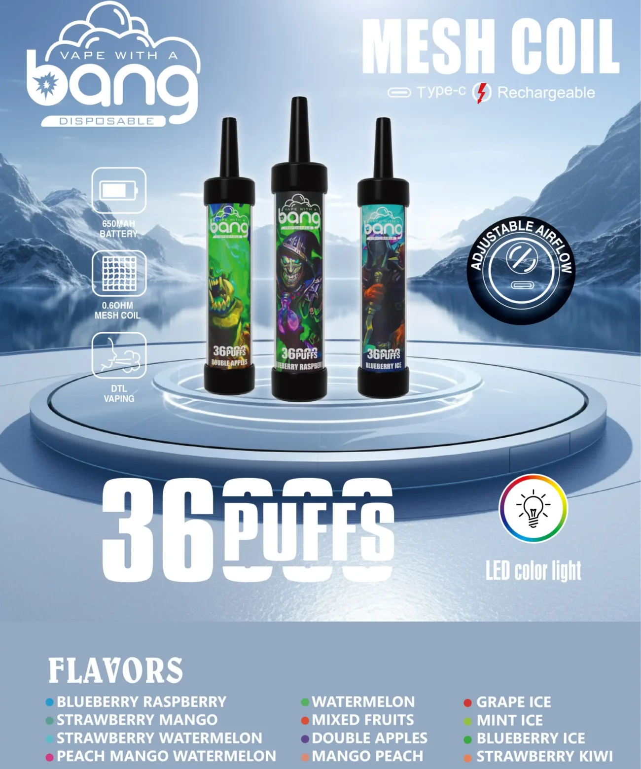 Bang 36000 Puffs Disposable Vape 