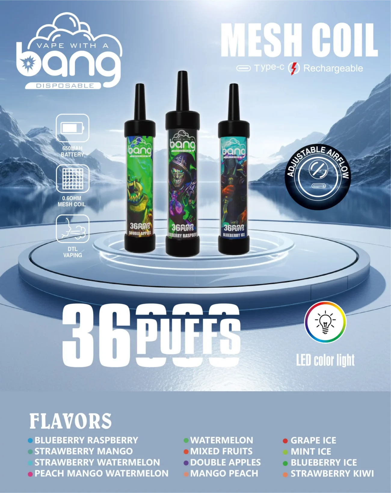 Bang 36000 Puffs Disposable Vape 