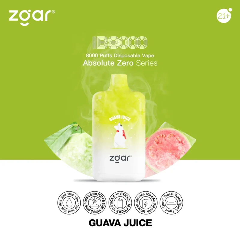 ZGAR ICE BOX 8000 Puffs Disposable Vape