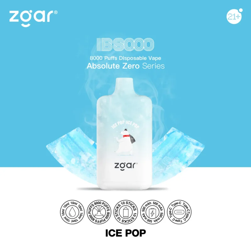 ZGAR ICE BOX 8000 Puffs Disposable Vape