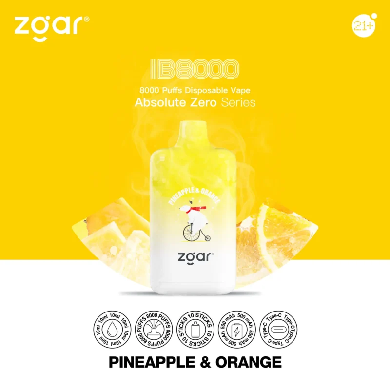 ZGAR ICE BOX 8000 Puffs Disposable Vape