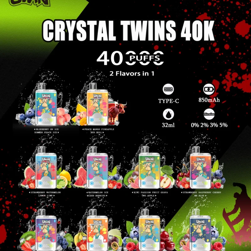 Uwin Twins Crystal 40K Puffs Disposable Vape