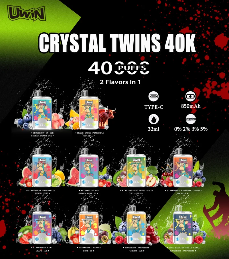 Uwin Twins Crystal 40K Puffs Disposable Vape