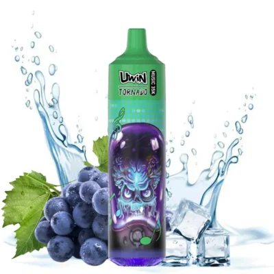 UWIN TORNADO 35K MUSIC DISPOSABLE VAPE Grape lce