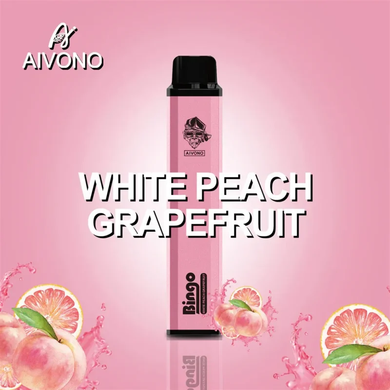 AIVONO AIM BINGO 4000Puffs Disposable Vape White peach yuzu